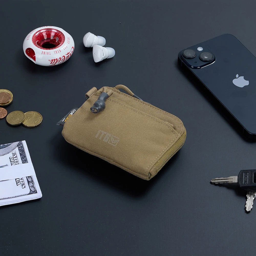 Porte-monnaie militaire zippé à pièces – Image 2