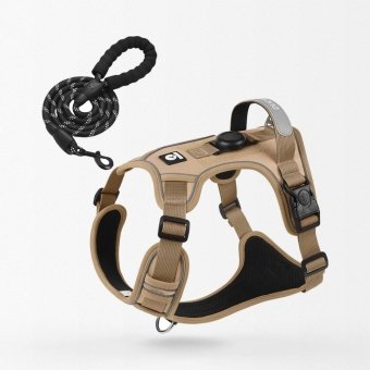 Harnais tactique pour chien avec airtag