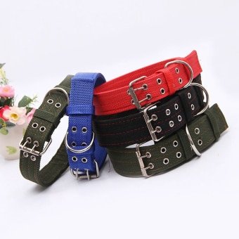 Collier tactique à double ardillon pour chien