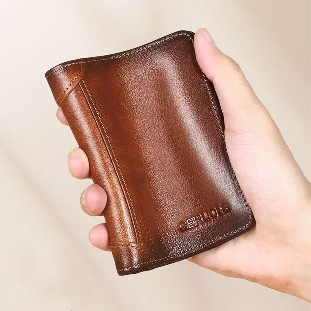 Portefeuille tactique trifold en cuir – Image 5